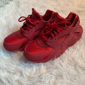 All Red NIKE Hurache Shoe
